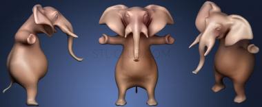 3D model Elephant Dancing (STL)